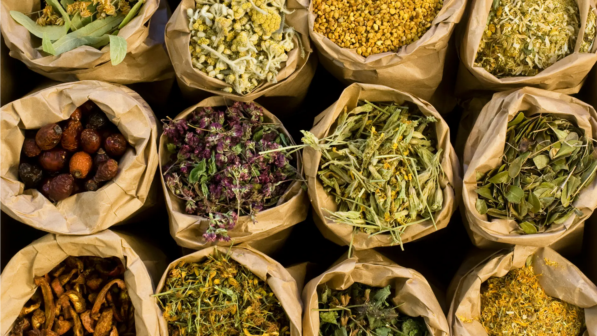 الأعشاب المجففة